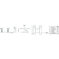 Double plateforme extra-plate - Double Lift New - Circuit hydraulique redondant avec 4 pistons