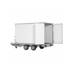 PM1720 - Remorque fourgon en bois Saris - 2000 kg - Double essieu - Freinée - 330x170 cm