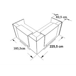 Banque d'accueil d'angle Z2 - Officity - 225, Beige