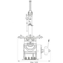 Démonte pneus automatique 11'' à 26'' + 3ème bras