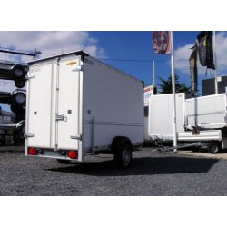 Remorque fourgon fermée - Humbaur 5192 Plywood - 1 essieu freiné - 1300 Kg PTC