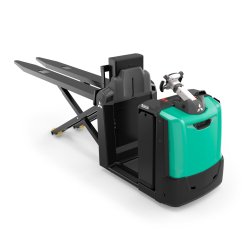 Chariot élévateur préparateur de commandes Velia ES OPB20N2XP - fourches ciseaux et plateforme - 2000 kg