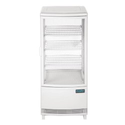Vitrine réfrigérée portes incurvées série C - 86L blanche - Polar CB507