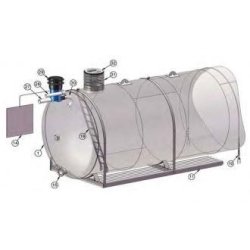 Cuve en acier à enterrer – 50 m3 - courte  - 305018