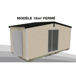 Sanitaires publics pmr extérieurs houat plus / 4 cabines / 6 x 2.92 x 3.23 m