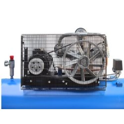 Tw2822 l - compresseur à air - cuve horizontale 500 l - twin busch - 880 l / min