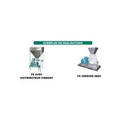 F6 - Broyeur industriel alimentaire - Electra - 250 kg - broyage grossier à fin pour aliments et produits variés