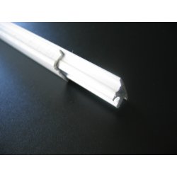 Clip Oméga PVC + Clé PVC - Barre de 4 m pour profils, tubes et pannes alu