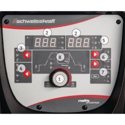 Poste à souder professionnel Schweisskraft 323 AC/DC IMPULSION - TIG Inverter avec mémoire 9 programmes et refroidissement optionnel