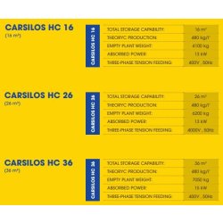 Silo de stockage horizontal pour ciment, capacité 16 à 36 m3 - CARSILOS - Carmix