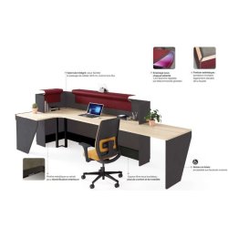 Banque d'accueil prête à installer - Gamme ATLAS