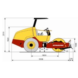 Rouleaux monocylindres Dynapac CA302PD - 14 800 kg, moteur Cummins QSB4.5, compactage haute performance