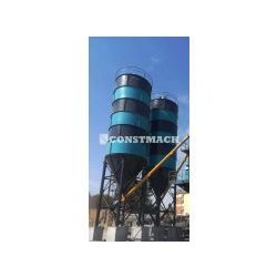 Silo à ciment boulonné - CS-200 - Constmach - 200 tonnes avec plate-forme de maintenance entre les pieds