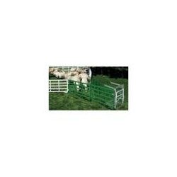 281378 - Barrière de prairie 3 mètres - blanc + TRANSCORRAL - Duraplas (fabrication française) - légères et robustes en polyéthylène
