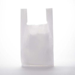 Sac bretelles réutilisables blanc PEBD 50µ 32x18x60cm - par 500