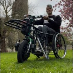 Handbike Tout Électrique - Lomo GX 16 avec Accélérateur bi-directionnel et Assistance à la traction
