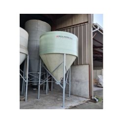 Silo d'aliment d'élevage incolore à ouverture totale - Capacité 9 à 16m3 - Ø2325
