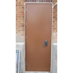 Porte anti-inondation Flo-Secur ST - acier étanche 840mm - options barre anti-panique et coupe-feux