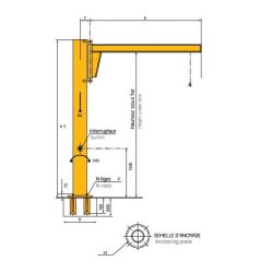 Potence inversée à profil IPE/CII-MII - Fayat Entreprise T.P. - Charge 125 à 4000 kg - Hauteur de levage optimisée