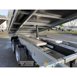 Remorque Tri-benne SARIS - K3 356 - 356 x 184 - PTAC : 2700 kg - 2 Essieux - Freinée