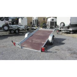 Remorque plateau basculant tous usages - Lider 40380 - 1 essieu 1100 kg - acier galvanisé - PTC 1000 kg