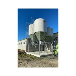 Silo d'aliment d'élevage à cône axial sortie Ø700 - Capacité 5.5 à 50m3 -  Ø2325 à Ø3000 - Silo Gâtine 700