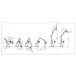 Taille-haie hydraulique BRC - GEO - pour tracteurs 15-40 HP et haies Ø 2cm