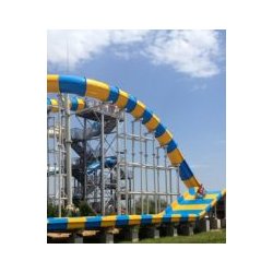 Toboggan Crusader - Glissière multicolore - Moyen de glisse : bouée
