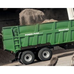 Power-push plus+ remorques agricoles à fond poussant - brantner - poids 14 à 34 t