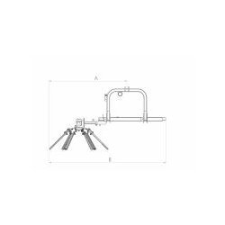 Stile - Andaineur bois taille pour fruitiers - Disque 6 doigts en nylon - Largeur 1,36 m