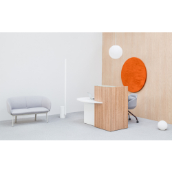 Banque d'accueil ergonomique et minimaliste pour espaces professionnels