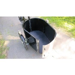 Triporteur Nihola Cargo Open (musculaire) avec porte en aluminium et seuil de chargement bas