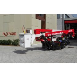Nacelle araignée sur chenille - Spider 22.10.46 kV - Hauteur de travail 21,80m - Adaptée aux lignes électriques sous tension