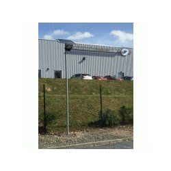 Lampadaire solaire urbain à LED en acier galvanisé de 4 m - 20 W - 1800 lumens - ARL-PB002-MG-1T - Détection crépusculaire et IP65
