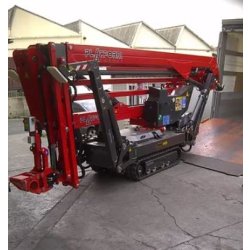 Nacelle araignée semi-automotrice tout terrain sur chenilles - Basket série SPIDER - Hauteur de travail jusqu'à 22m - Bi-énergie ou tout électrique
