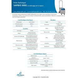 Vapbio 3000 - nettoyeur vapeur professionnel - 3400 w - 8 bars