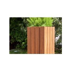 623 - Bacs à fleurs SIT - fer et bois - 47 x 47 x 110 cm - 39 kg