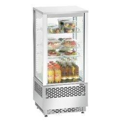 Mini-vitrine réfrigérée 78L, inox A2CH 700478G Bartscher