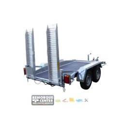 Remorque Porte-Engins Lider - Timon fixe - PTAC 2500 KG - 300 x 145 cm - Feux LEDs - Référence 40850
