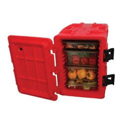Armoire isotherme plastique rouge 90L 62x43x64cm