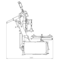 Démonte pneus automatique CVT 11'' à 26'' + 3ème bras