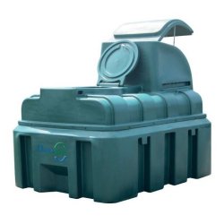 Cuve à fioul double paroi 2500L PP - DISTRIFIOUL avec pompe 56L/min et jauge ultrasonique