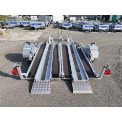 Remorque moto Roadster 2 places basculant PTAC 750 à 1300 kg - Debon référence Roadster Moto 2