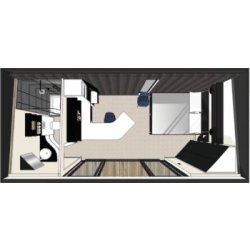 Studio de jardin - My Garden Loft - 6,80 x 2,90 m - 20 m² extérieur et 17 m² intérieur - configuration studio, guest-house ou chambre hôtelière