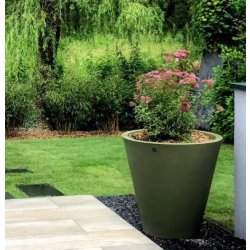 Jardinière Vase en polyéthylène rotomoulé (PEHD) - 100% recyclable - Fabrication française - 21 couleurs disponibles