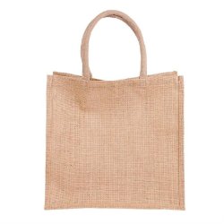 Sac cabas jute naturel 37+23x36cm - par 10