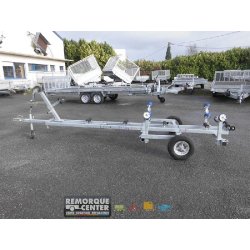 Chariot de mise à l'eau et manutention - remorque cassante - 1 essieu - PTAC : 900Kg - Référence SW700Ma12 - Sun Way