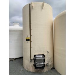 Cuve Cruveilher 100HL d'occasion - fond conique, porte ovale et trappe inox DN 500