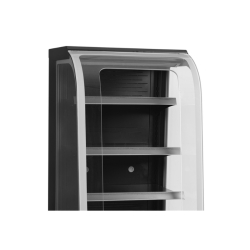 Vitrine réfrigérée semi-verticale NOCTA ENOC60CC - 3 étagères inclinables, façade vitrée incurvée, éclairage LED, 600 mm x 740 mm x 1395 mm