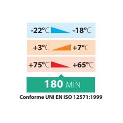 Conteneur isotherme GN ½ - Hauteur 215 mm - Référence 115900 - En polypropylène expansé Polibox®